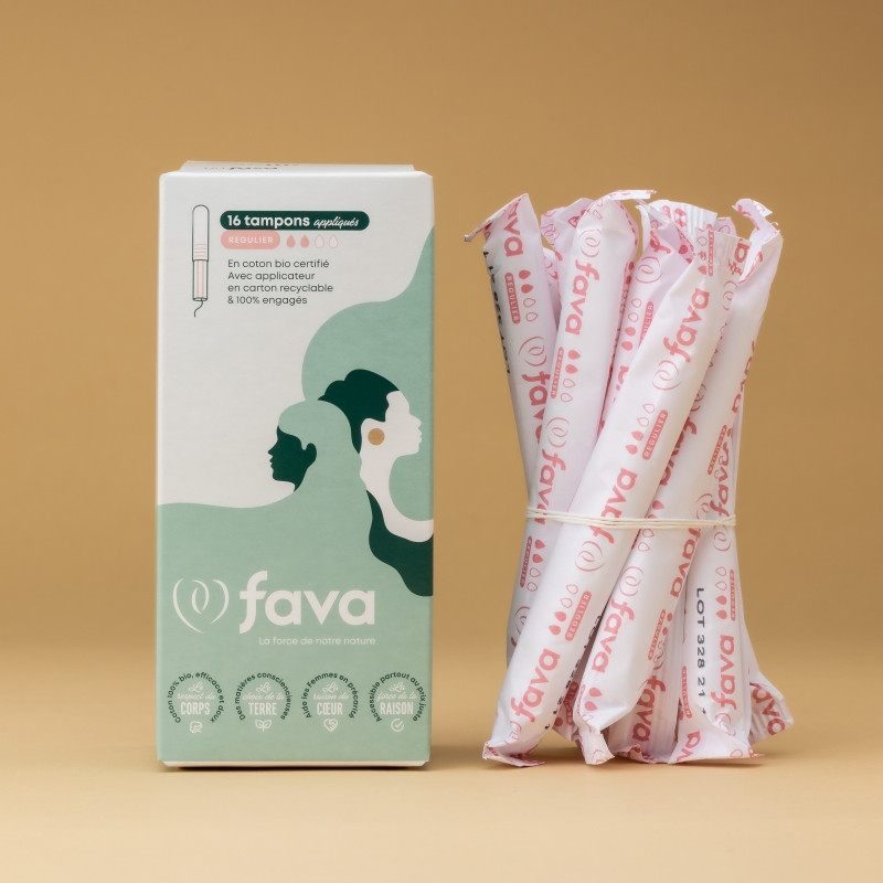 16 tampons applicateur en coton bio régulier 16 tampons applicateur en coton bio régulier