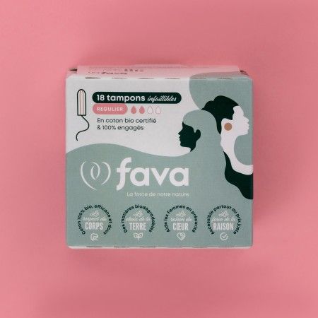 Tampons hygiéniques en coton bio régulier Tampons hygiéniques en coton bio régulier