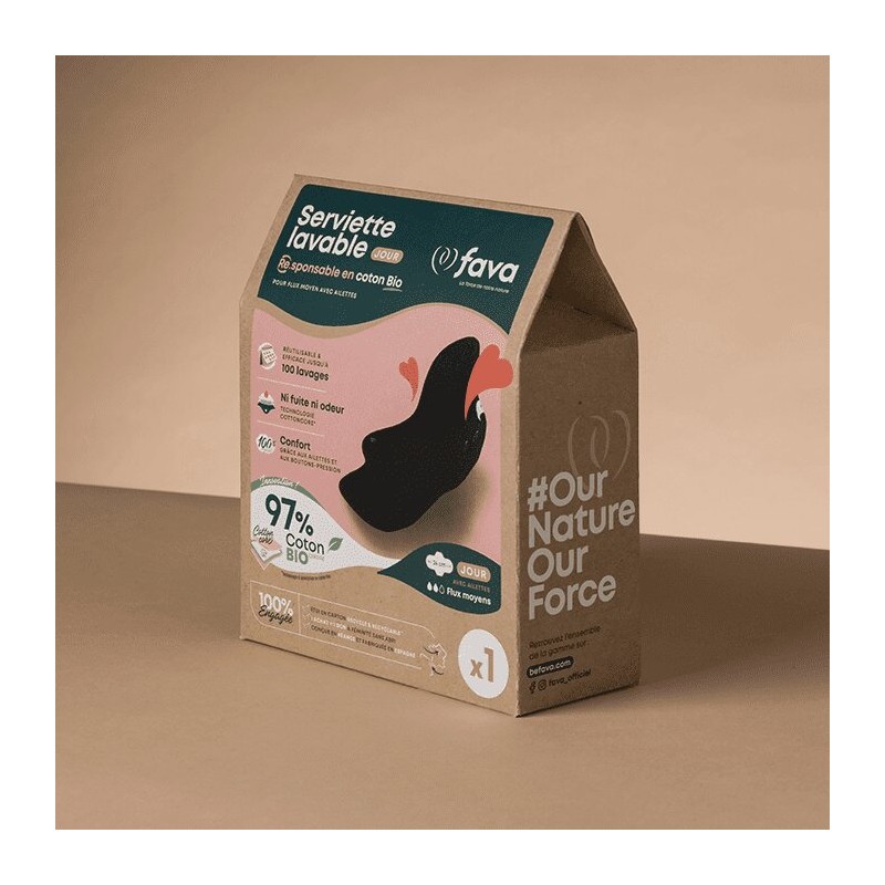 Pack serviettes hygiéniques lavables et savon détachant