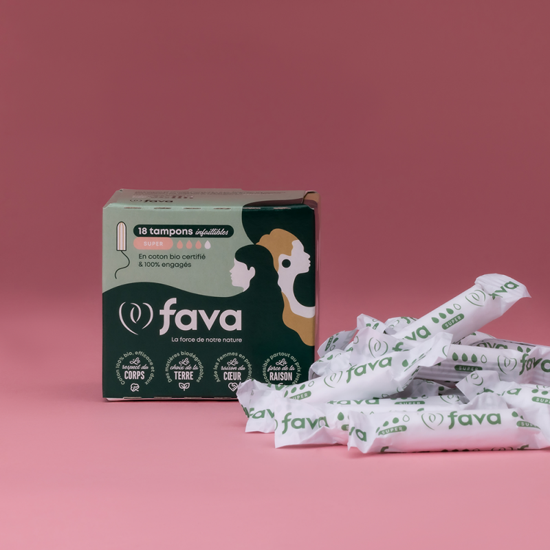 Tampons hygiéniques bio régulier - FAVA