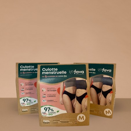 Pack 3 culottes menstruelles