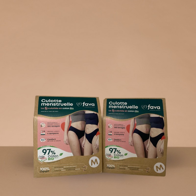 Feel Natural Culotte menstruelle lavable ultra absorbante taille M