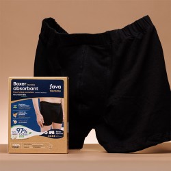 Pack 3 boxers lavables absorbants pour fuites urinaires