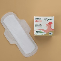 Serviettes hygiéniques coton bio