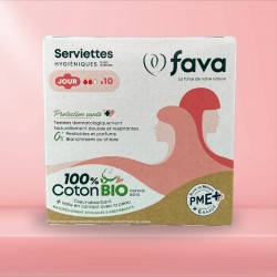 Serviettes hygiéniques coton bio