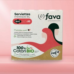 Serviettes hygiéniques coton bio